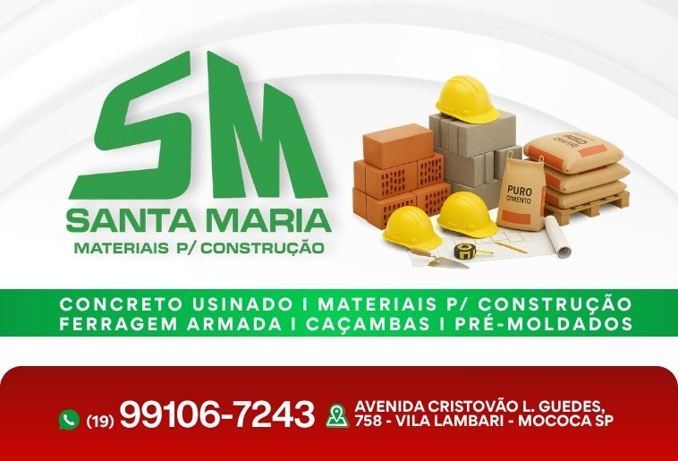 Banner DEPÓSITO SANTA MARIA - MATERIAL DE CONSTRUÇÃO